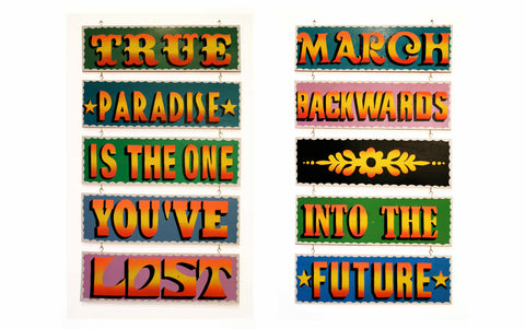 AARON ROSE, True Paradise Is the One You've Lost / March Backwards into the Future, 2010